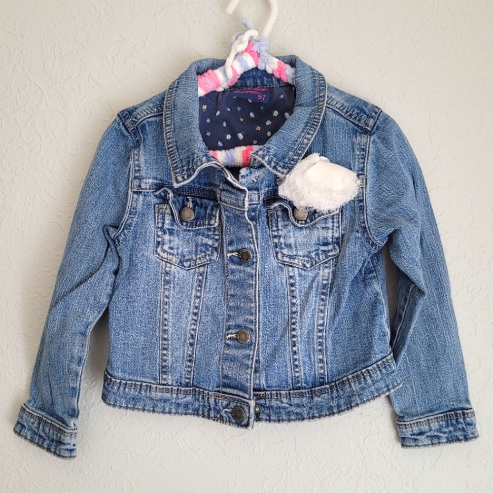 Toddler Girls Denim Jacket, size 5T, Genuine Kids for Osh Kosh